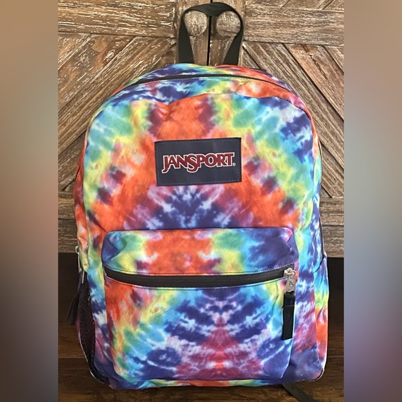 Vintage Jansport Classic Tie Dye Y2K 90s Hippie Backpack - Picture 6 of 7